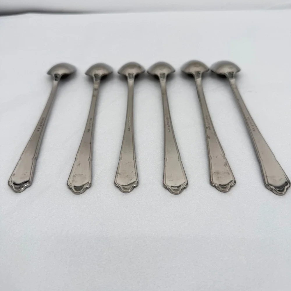 Oneida Set‎ of 6 Iced Tea Spoons 7 3/8